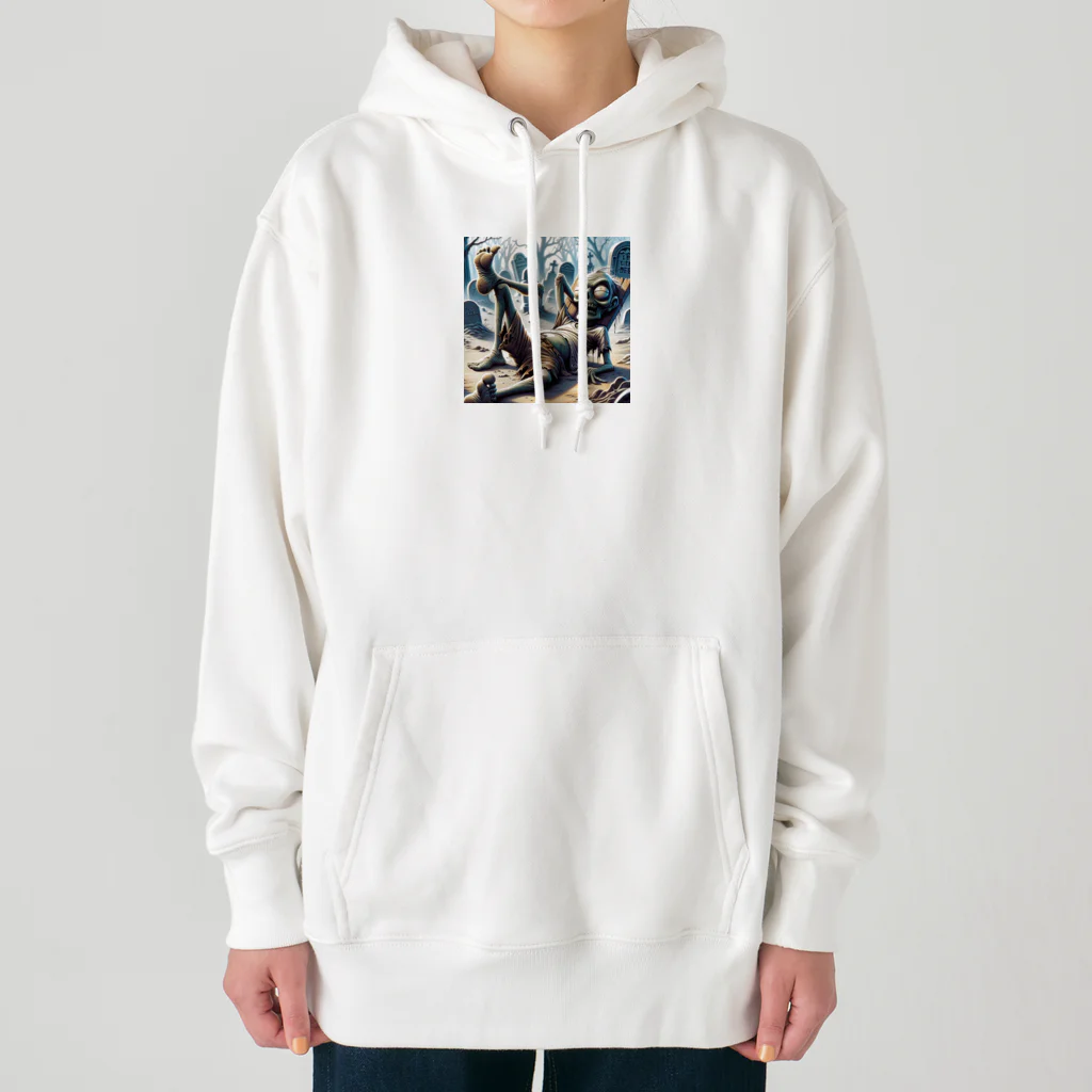 ニコネガショップの怠惰なゾンビ君 Heavyweight Hoodie