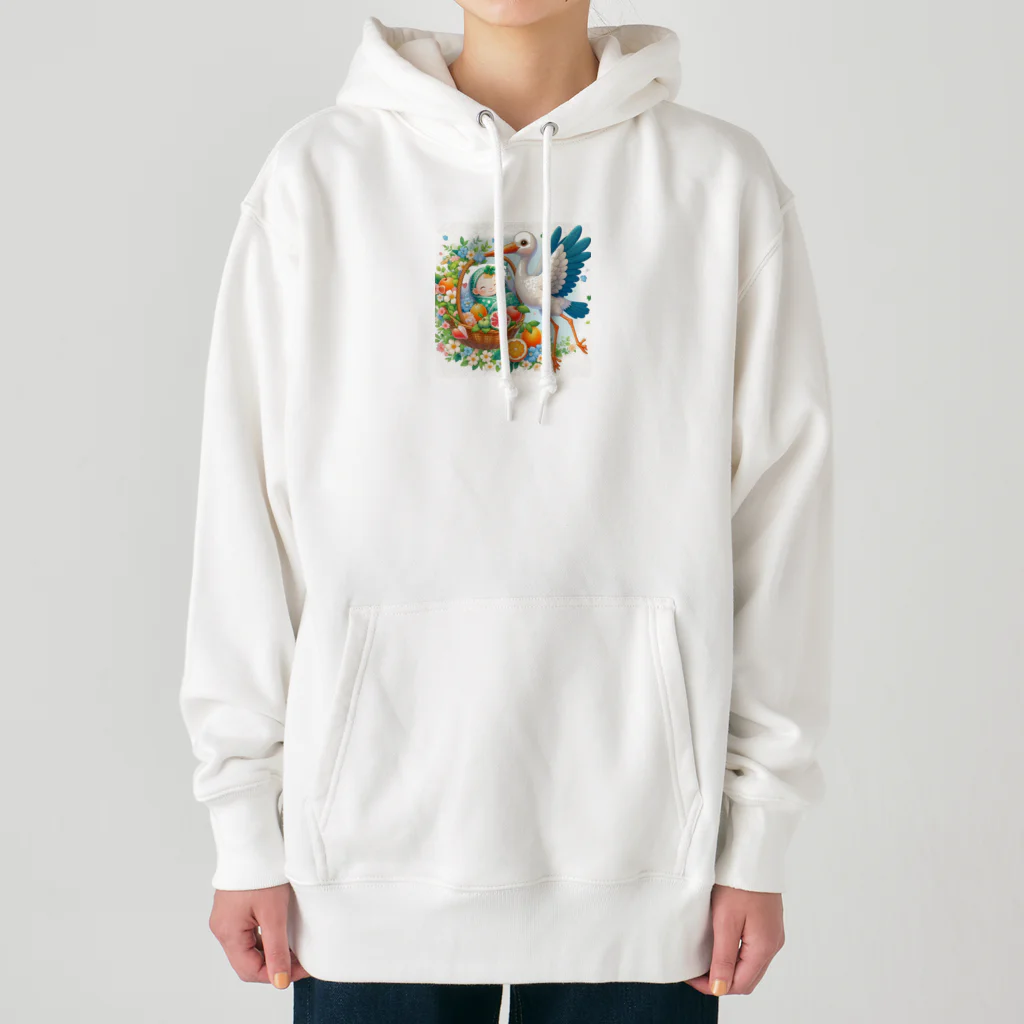 Kai🐚の幸せを呼ぶコウノトリ2/Stork of Happiness2 Heavyweight Hoodie