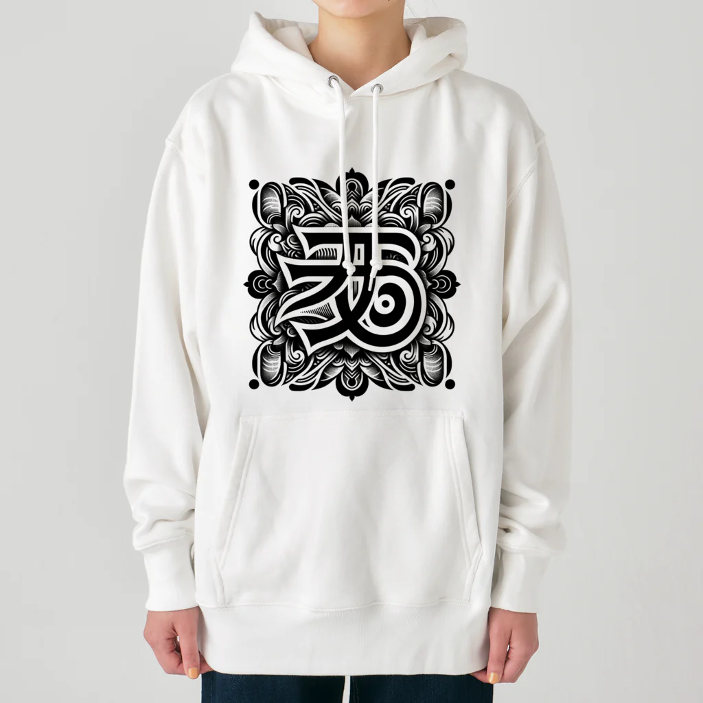 h-takujirouの梵字「クリーク」 Heavyweight Hoodie