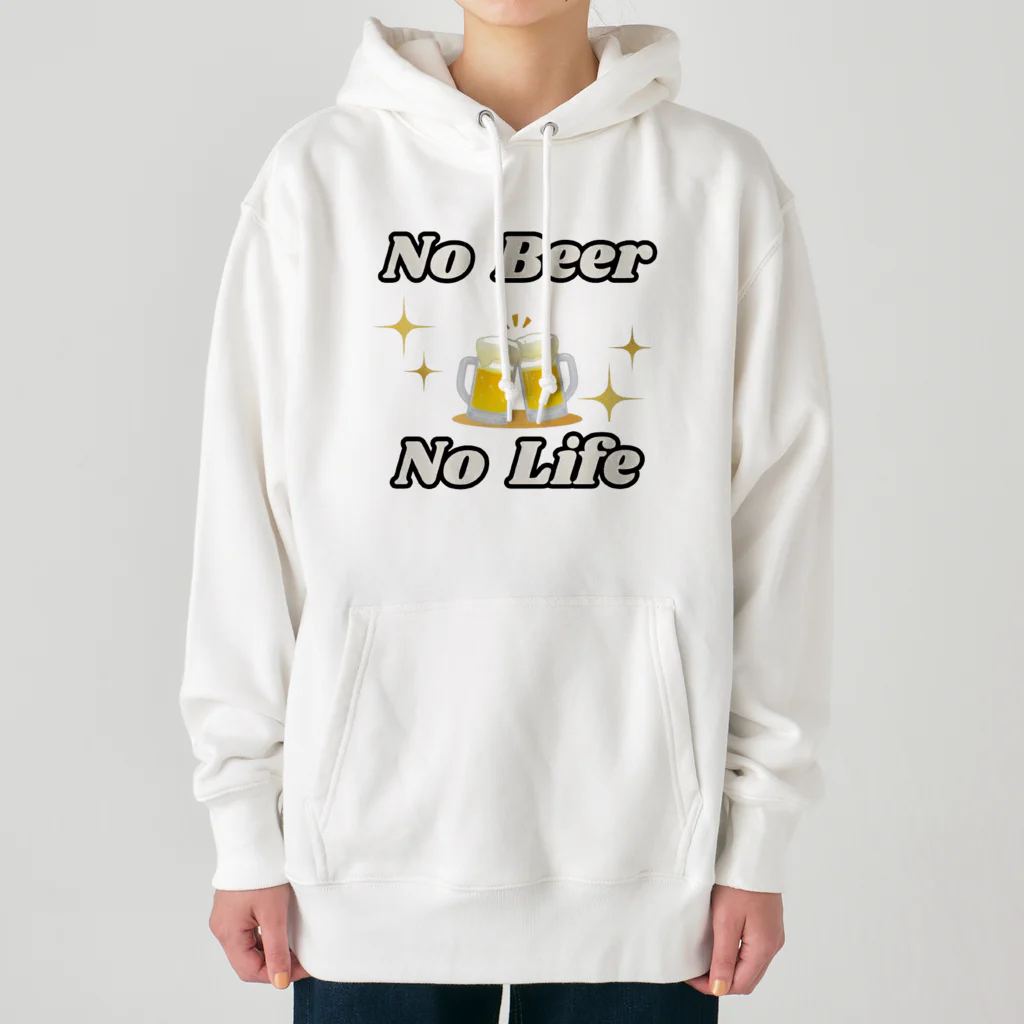 monkeyGのNO Beer　NO Life Heavyweight Hoodie