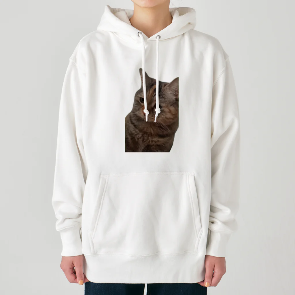 猫ミームグッズの【猫ミーム】叱られる猫 Heavyweight Hoodie