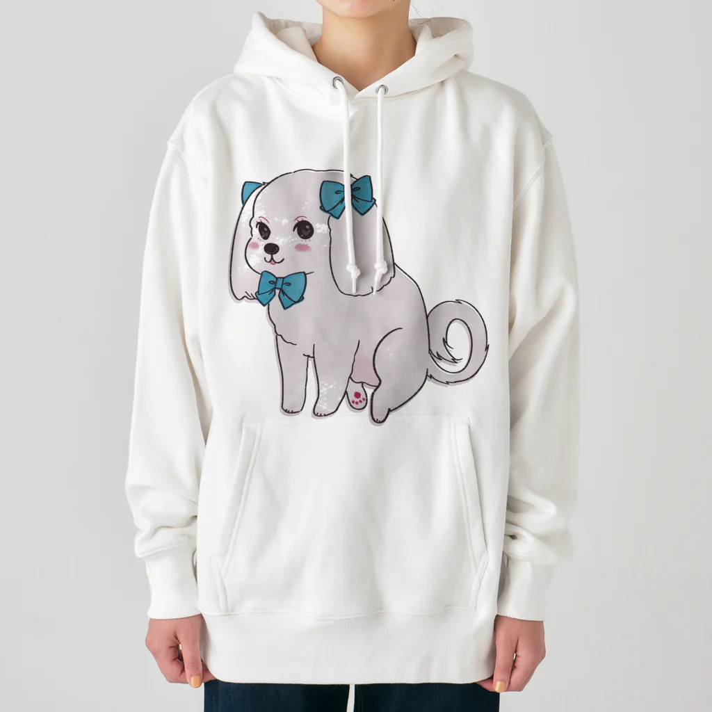 我楽汰倉庫_第二支部(犬)のおしゃれなマルチーズ Heavyweight Hoodie