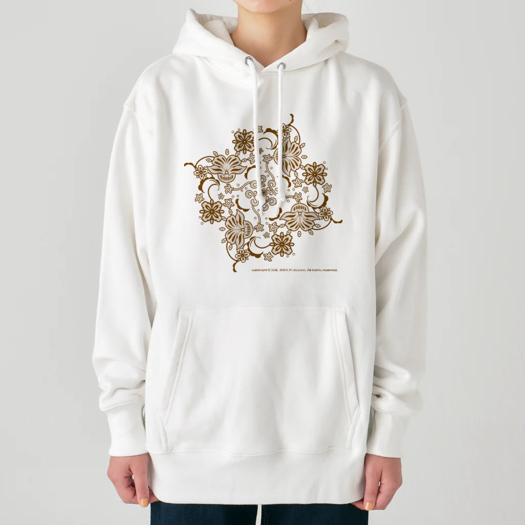 ファンシーTシャツ屋のゴールドフラワー Heavyweight Hoodie