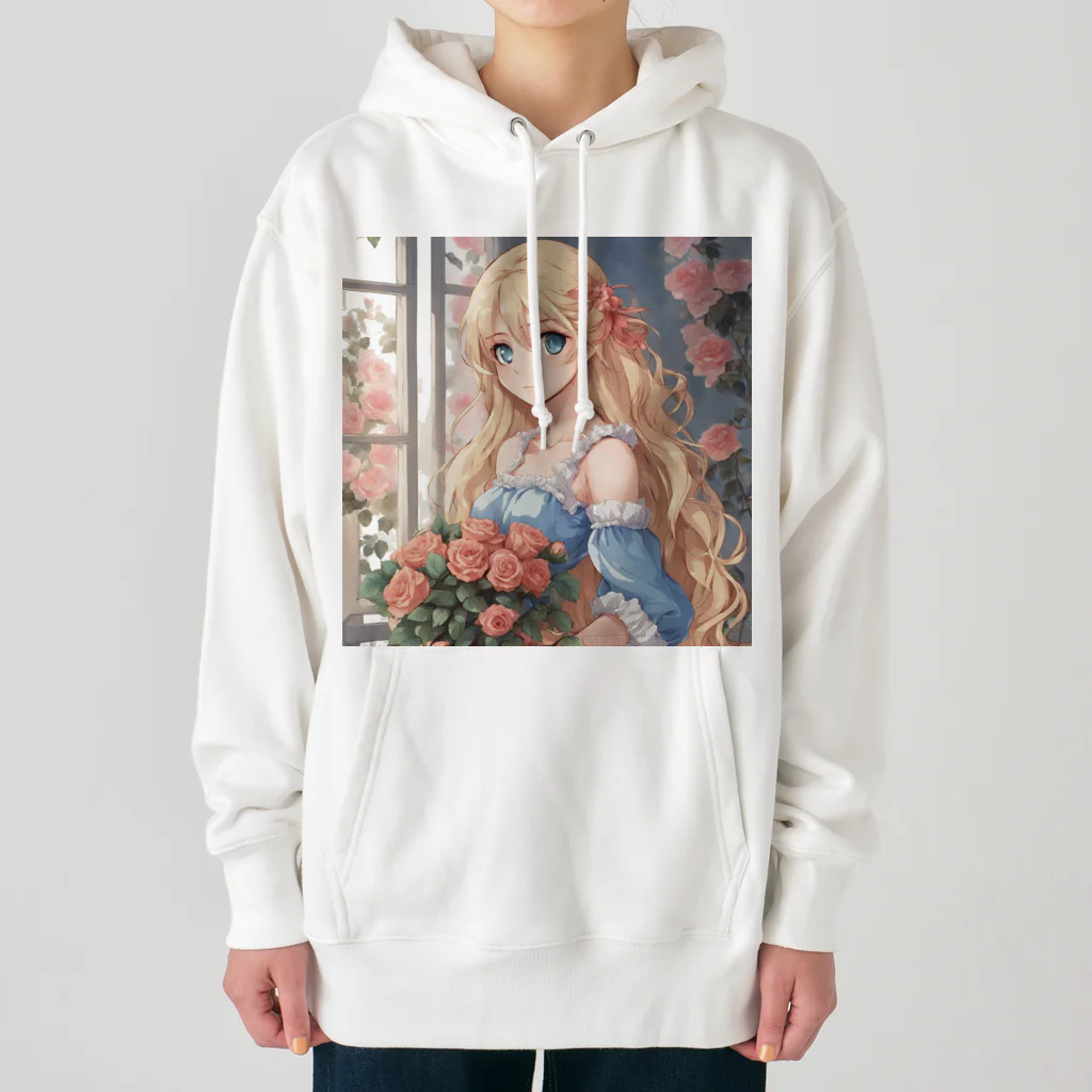 プリンゴブリンの花束バラ子さん Heavyweight Hoodie