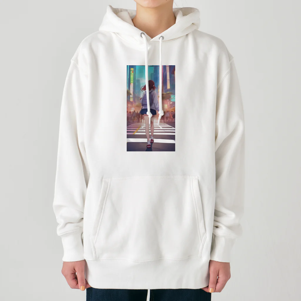 佐藤の信号を渡る Heavyweight Hoodie