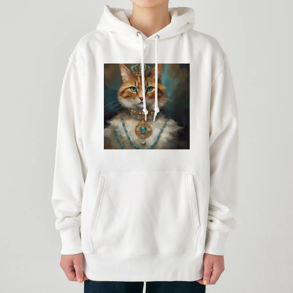 esmeralda64のパライバトルマリンの瞳の猫 Heavyweight Hoodie