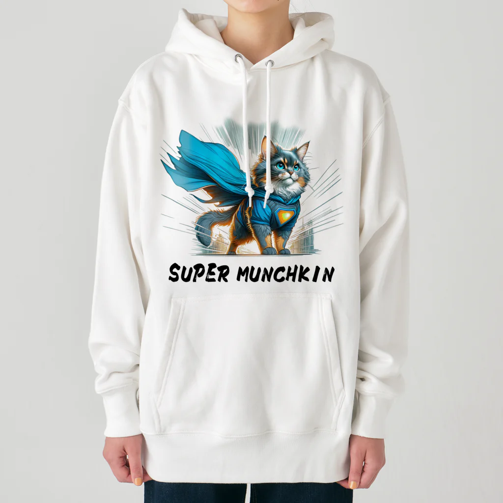 猫武者(NekoMusya)のSUPER MANCHKIN 参上！ Heavyweight Hoodie