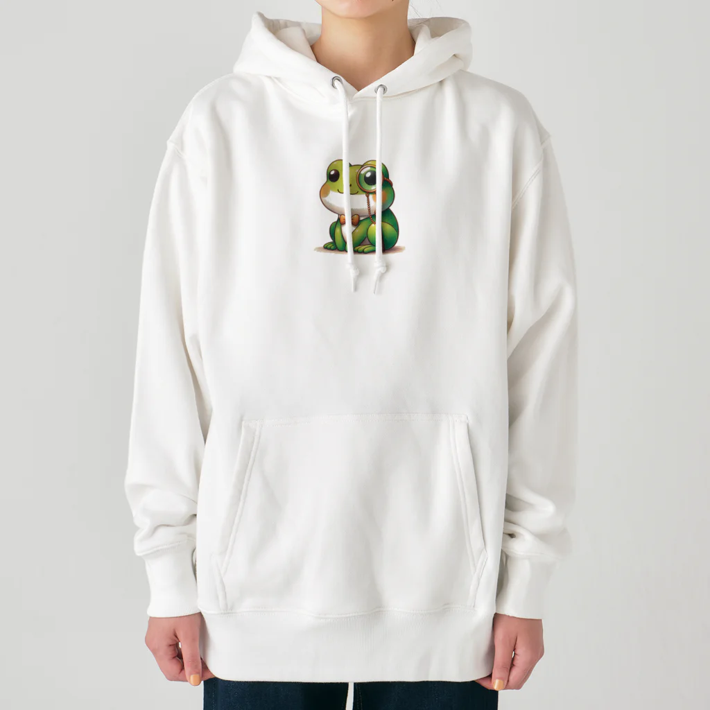 kawaiidoubututatiのカエル×めがね Heavyweight Hoodie