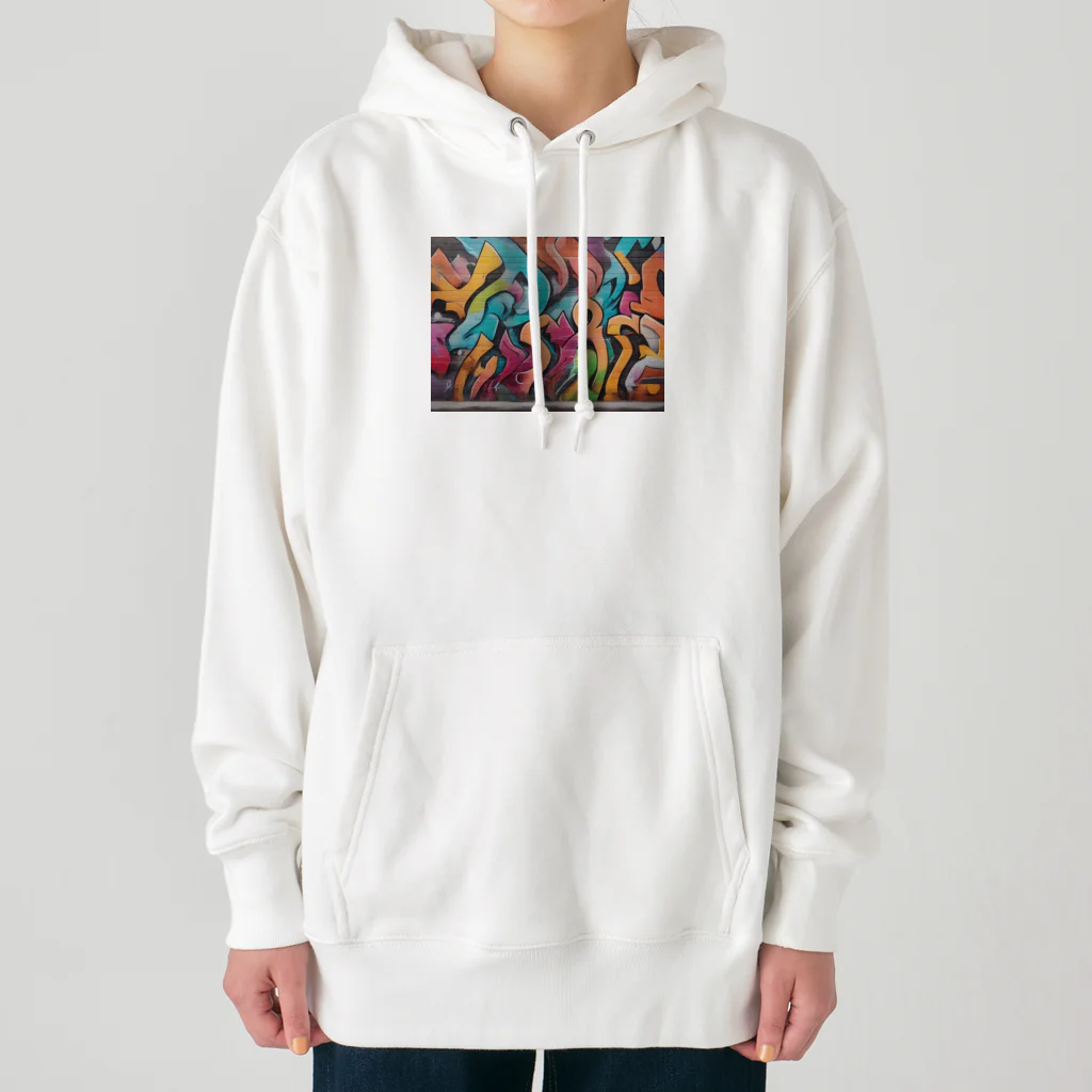 テフラんずのサイケデリックアート Heavyweight Hoodie