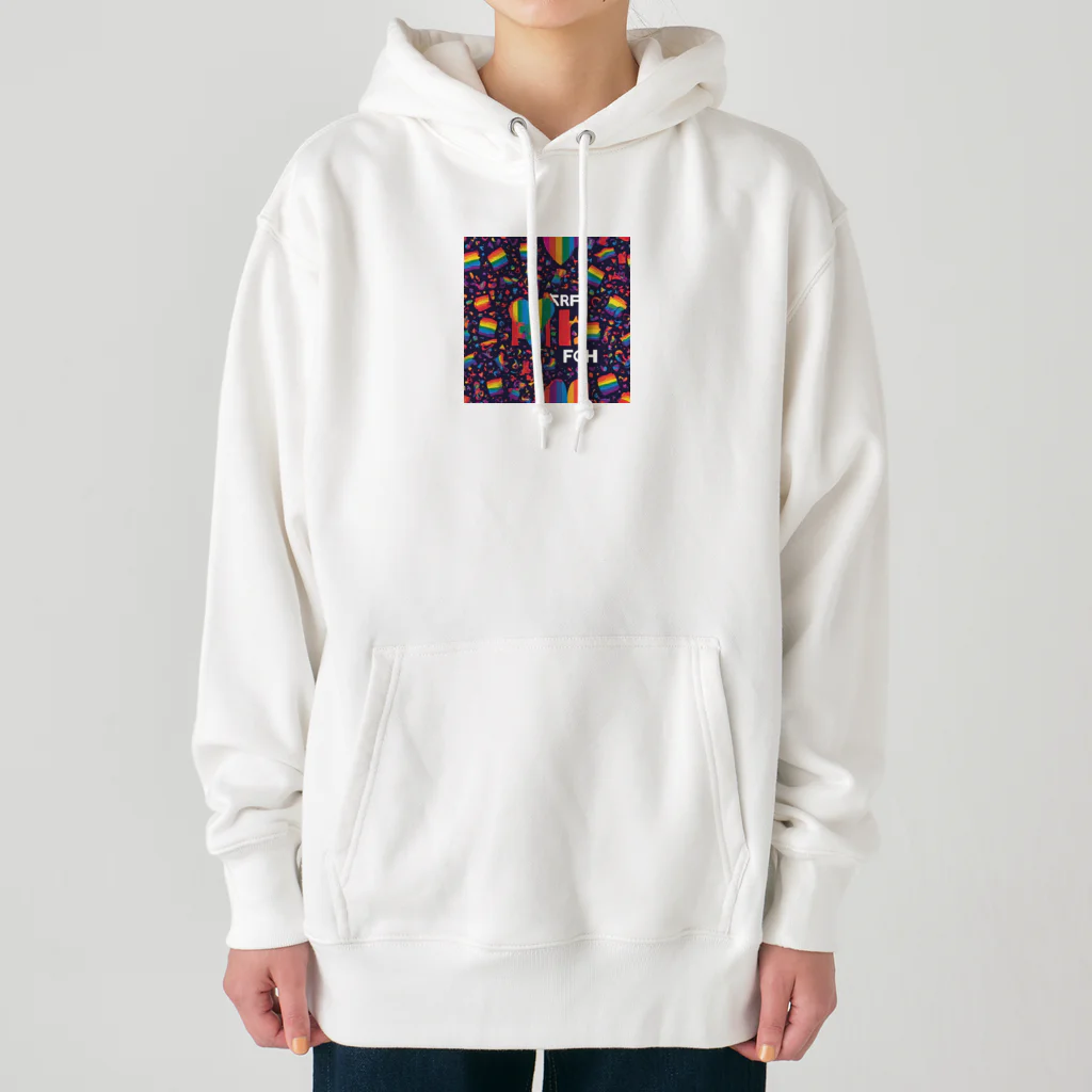 Happy　Rainbow　Flagのレインボーフラッグ Heavyweight Hoodie