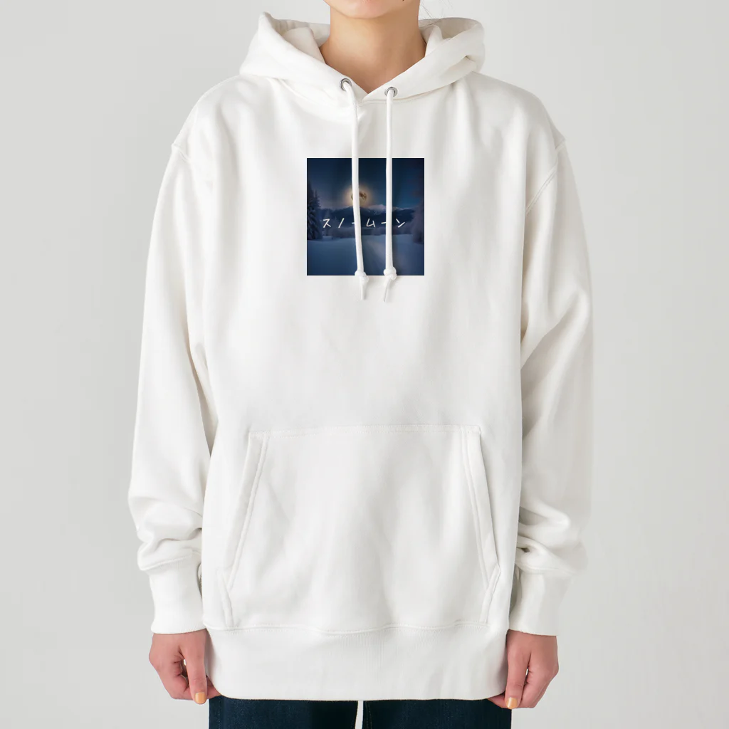 某アニメ風グッズの【満月】光るスノームーン Heavyweight Hoodie