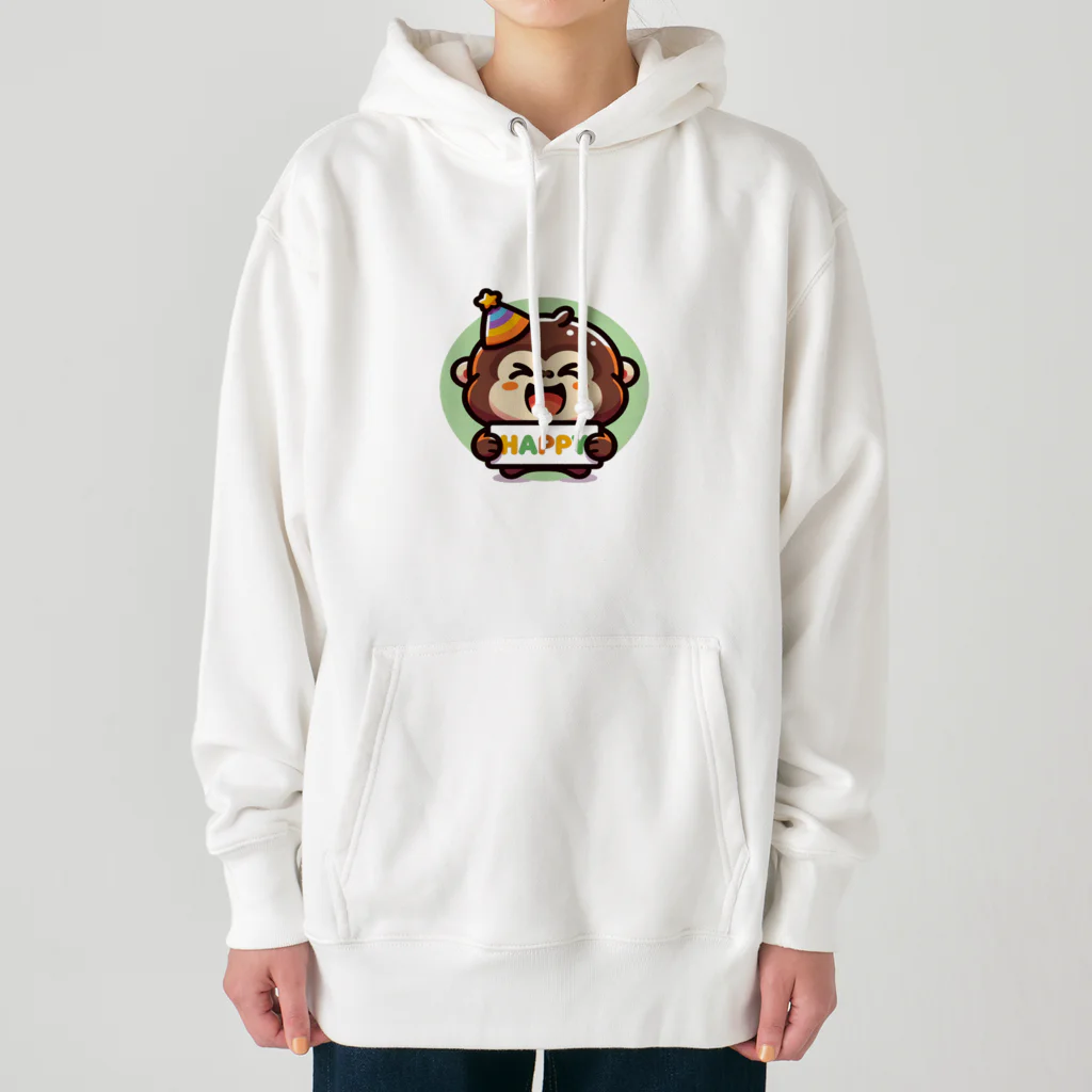 こけスライムのおみせのhappyゴリラ Heavyweight Hoodie