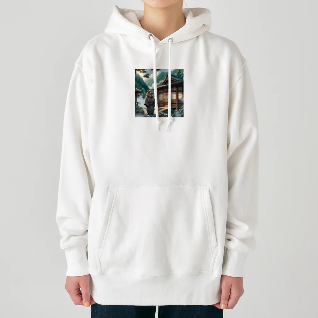 アニマル達の温泉旅館を営むカピパラ Heavyweight Hoodie