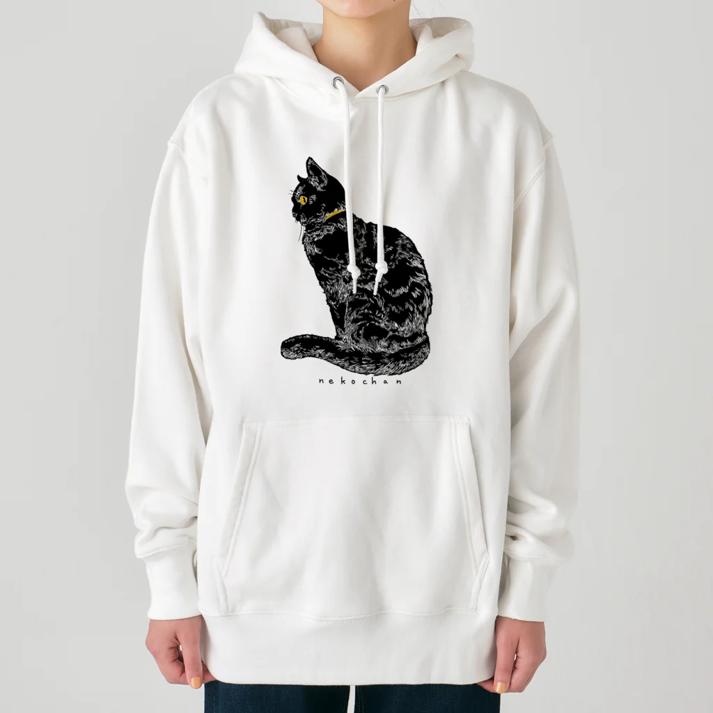 i-specの黒猫さん Heavyweight Hoodie