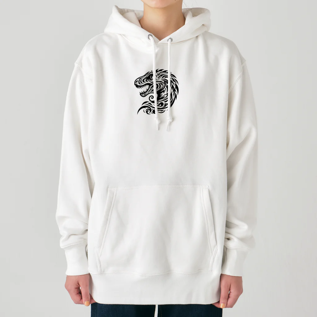 TRXのティラノサウルスのトライバル Heavyweight Hoodie