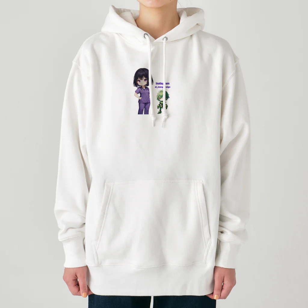 kororin424のAI漫画家ころりん Heavyweight Hoodie