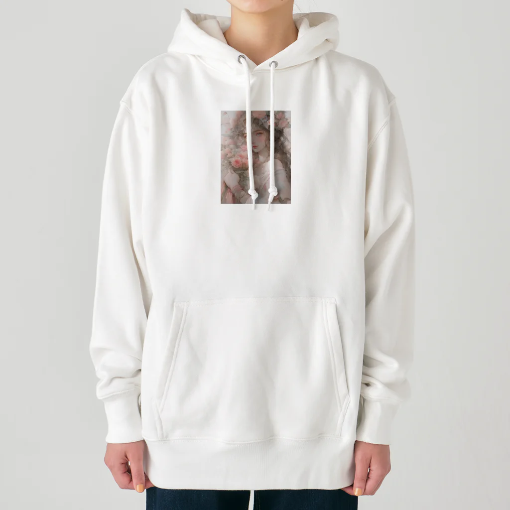 AQUAMETAVERSEのバラの花束と女性　なでしこ1478 Heavyweight Hoodie