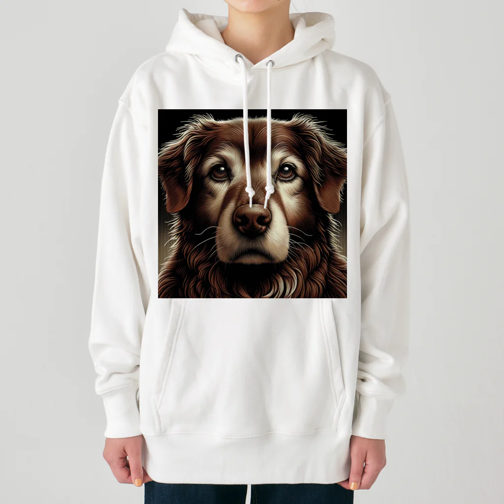 Ama'sの気難しやの犬さん Heavyweight Hoodie