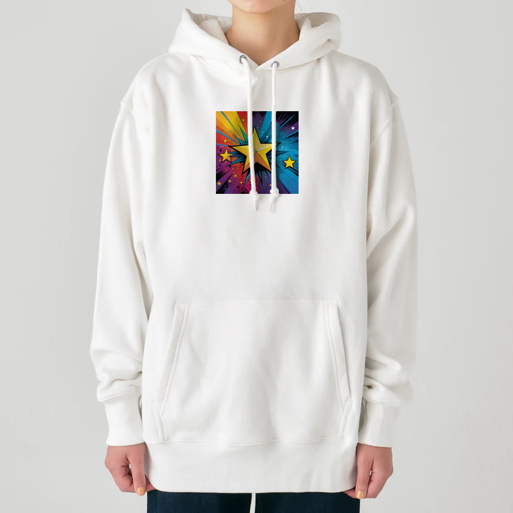 MOCHIDUKI商店のアメコミ風スター Heavyweight Hoodie