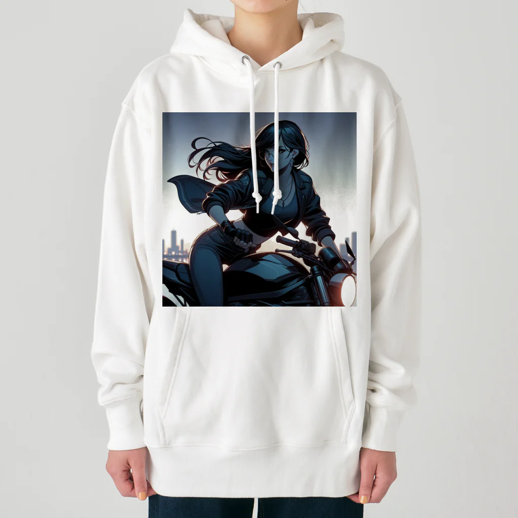 ヨーカズのバイク女子 Heavyweight Hoodie