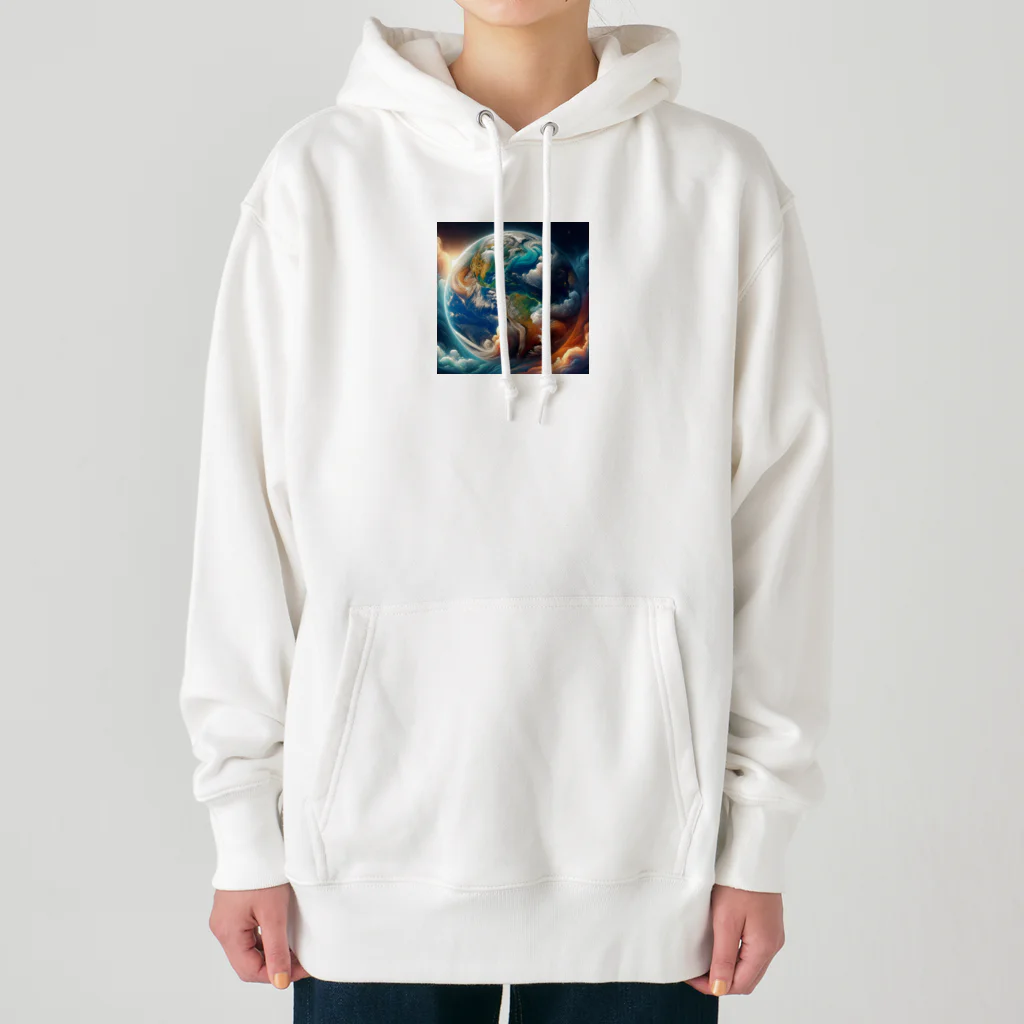 podotataのマグニフィセント地球 Heavyweight Hoodie