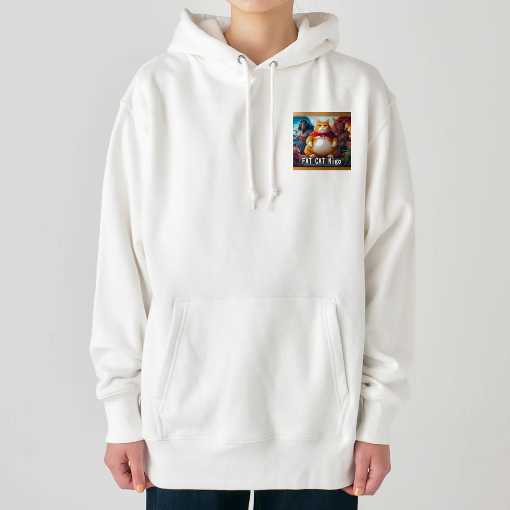 ニゴ猫　shopのFAT CAT HERO Nigo デブ猫勇者ニゴ Heavyweight Hoodie