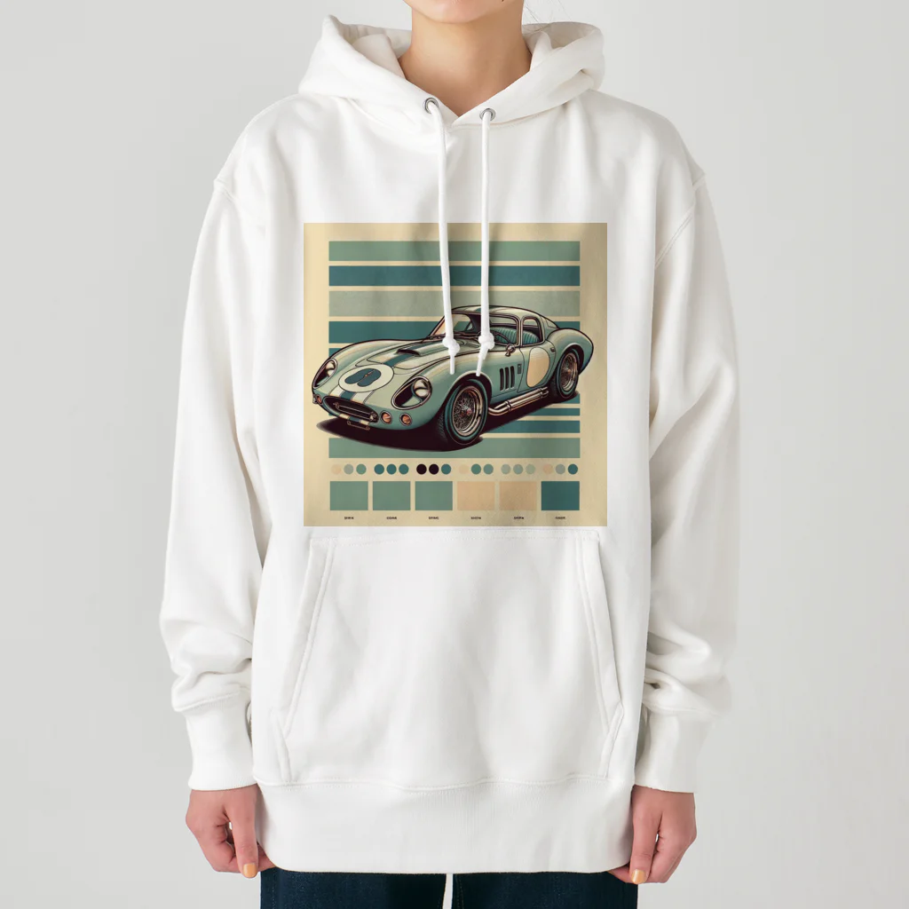 todatodatodaのレトロなスポーツカー Heavyweight Hoodie