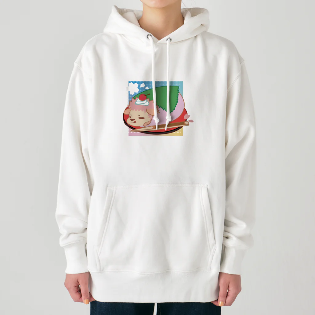 さちあきのおみせの季節のさくら餅ハリネズミ Heavyweight Hoodie