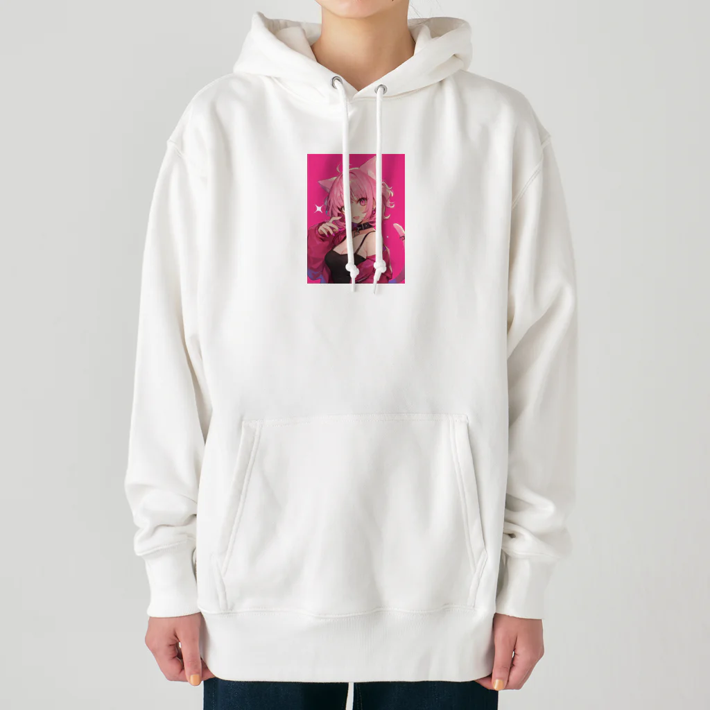 AQUAMETAVERSEのピンクのチャーム Marsa 106 Heavyweight Hoodie