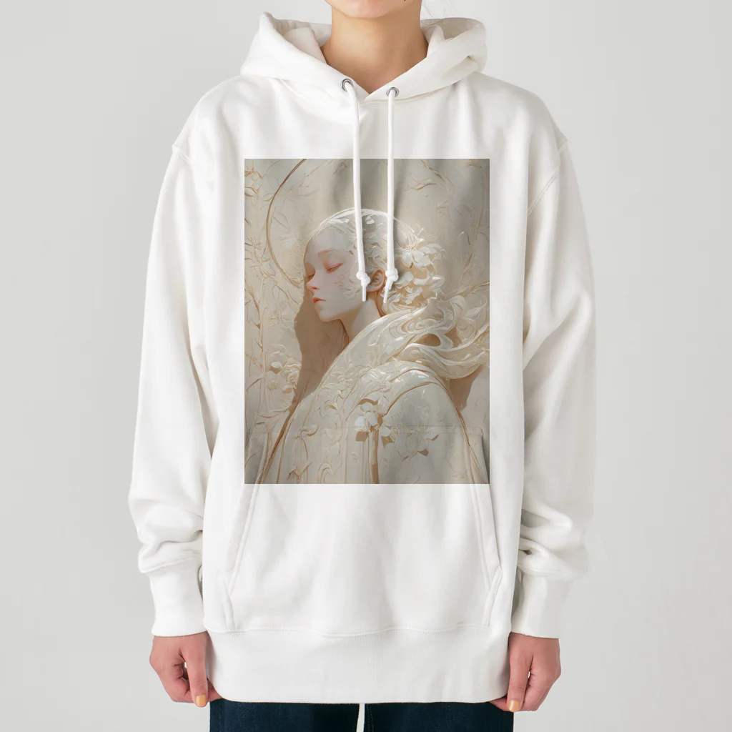 AQUAMETAVERSEの美しい女性の彫刻　　なでしこ1478 Heavyweight Hoodie