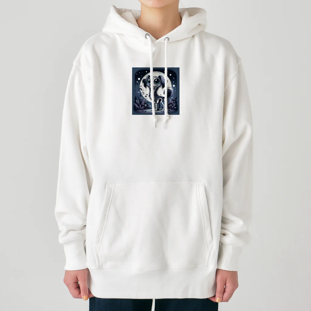 たんたん狸の不気味で可愛い森の不気味で可愛い犬001 Heavyweight Hoodie