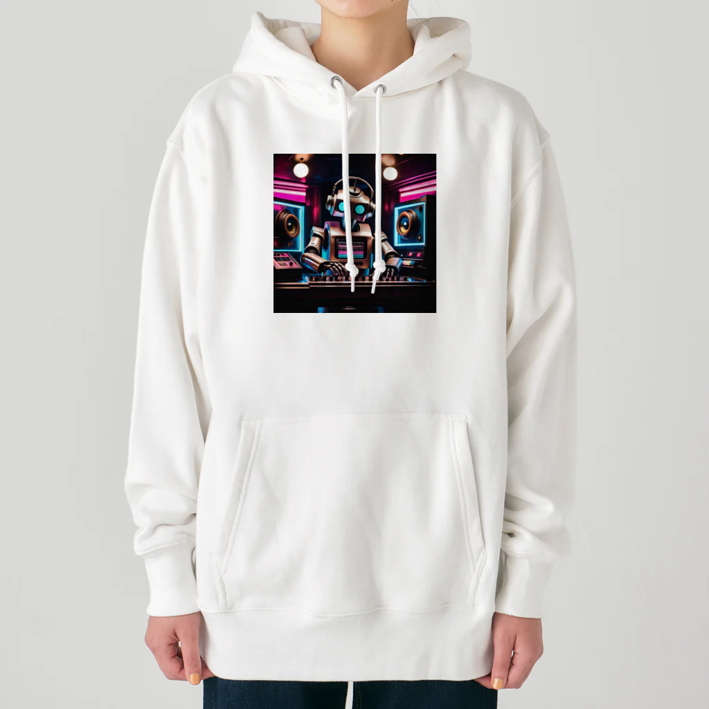 パワドラのDJロボット1 Heavyweight Hoodie