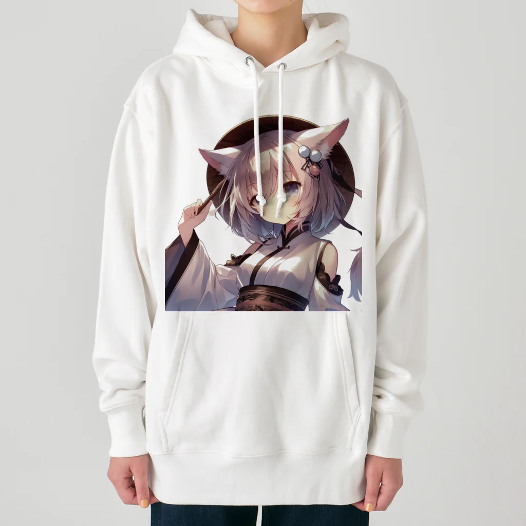 yos-1292583のねこニコばん Heavyweight Hoodie