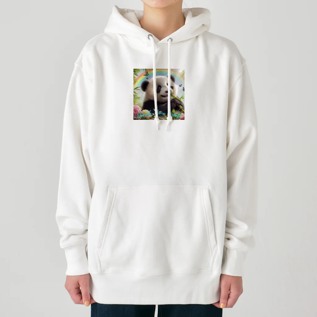 FUJISHIKAのPANDA ENRICH YOUR HEART Heavyweight Hoodie