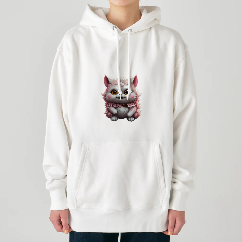 AI妖怪大図鑑の桜妖怪　ゴウカクニャ Heavyweight Hoodie