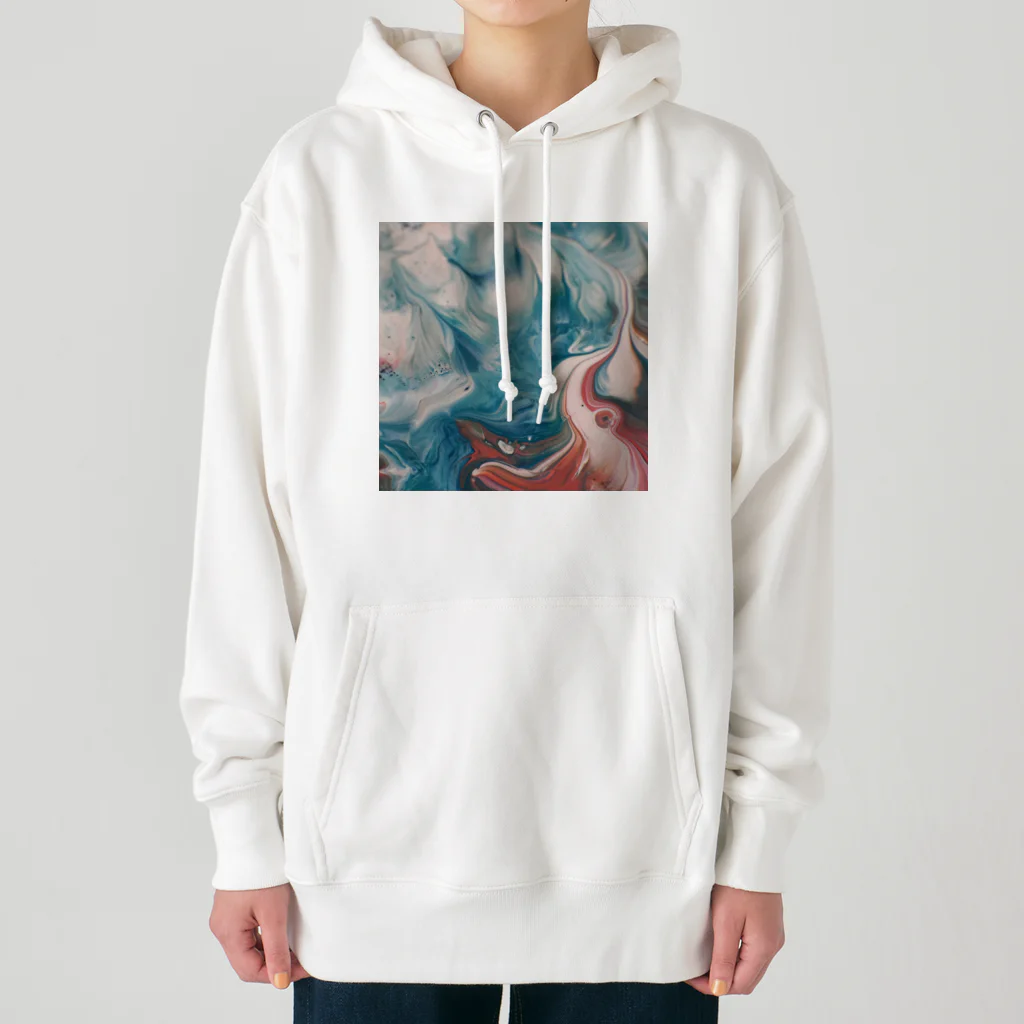 R-mayの鮮やかなマーブル Heavyweight Hoodie