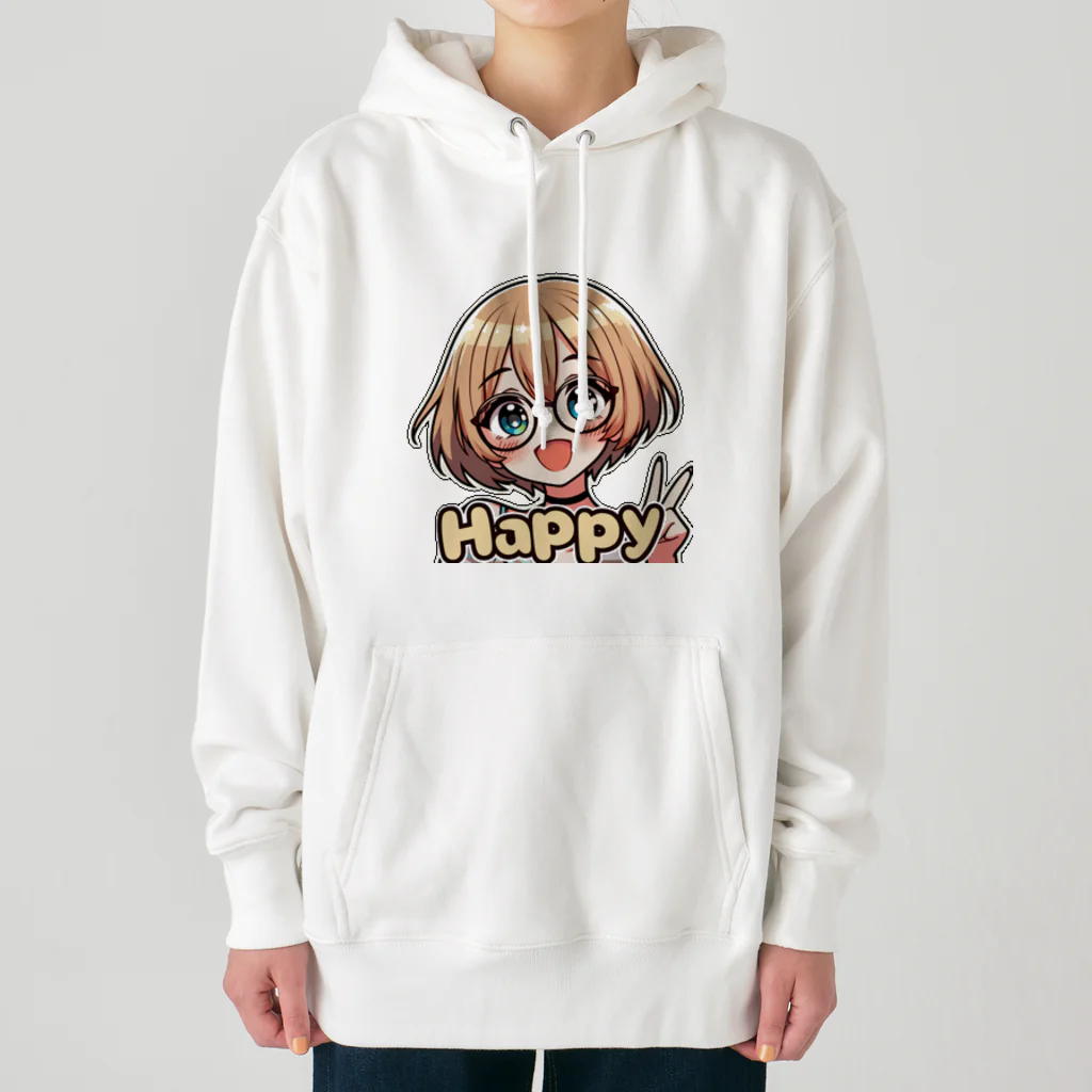 Kusareshiroの金髪ショートカット眼鏡美少女ちゃん Heavyweight Hoodie