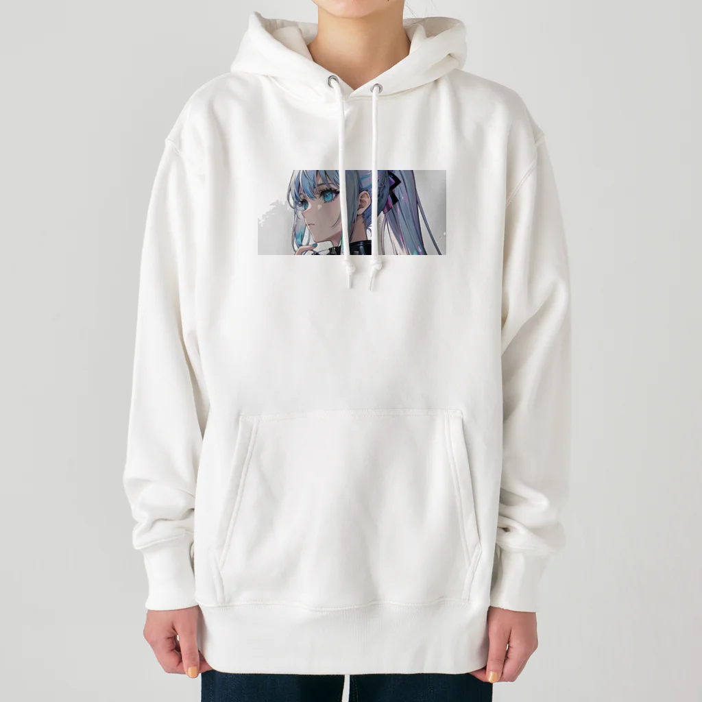 TomoyaOkazakiのアンドロイド少女 Heavyweight Hoodie