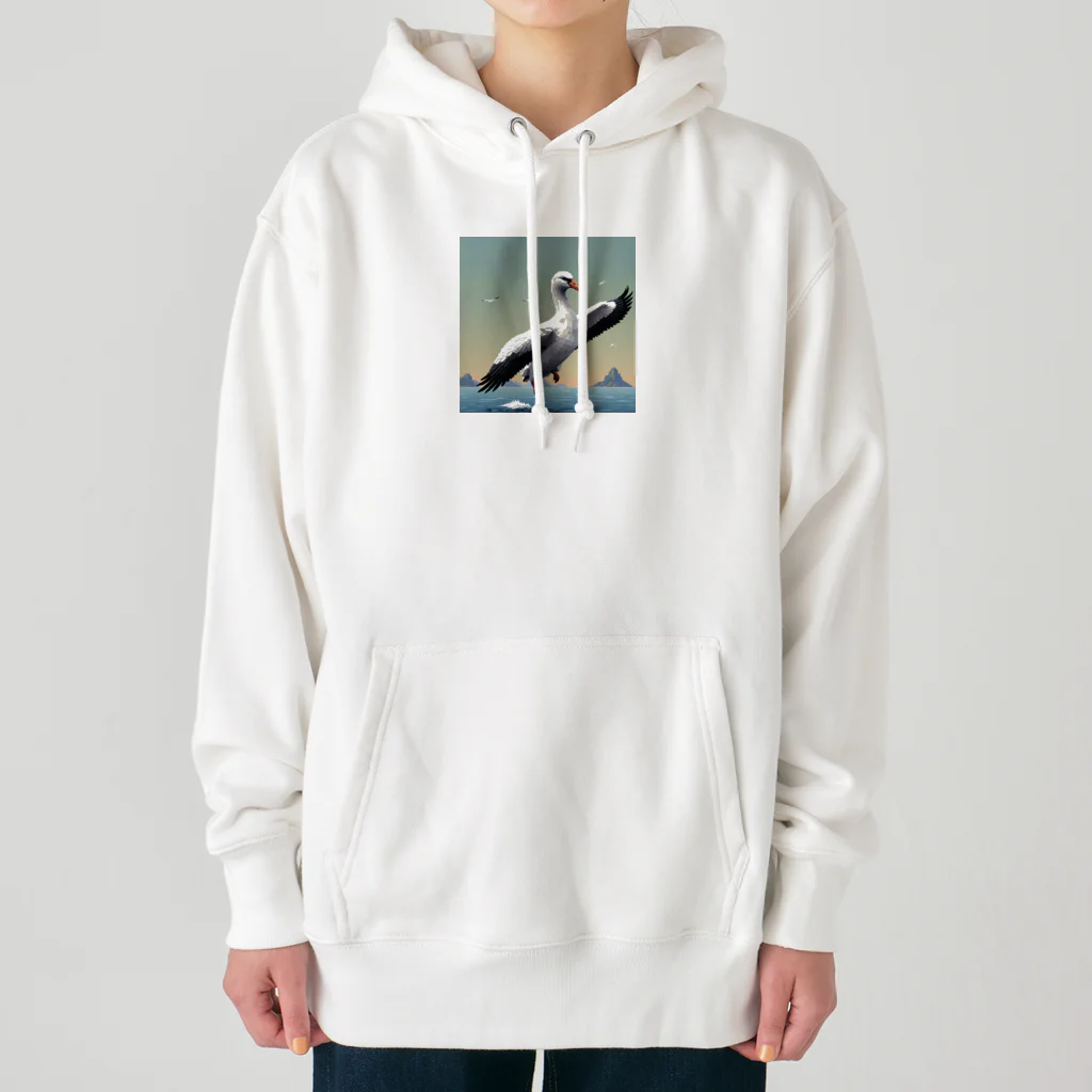 hinasoyuの踊るツノメドリ Heavyweight Hoodie