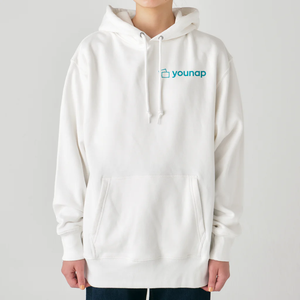 下田純也のyounap_text_logo_2 Heavyweight Hoodie