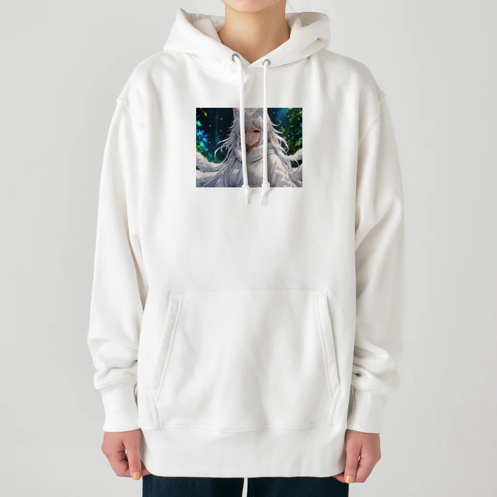 omamoririのもふもふの巫女 Heavyweight Hoodie