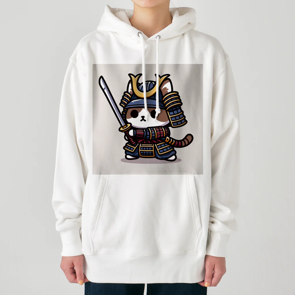 にゃんラボの武士にゃんこ Heavyweight Hoodie