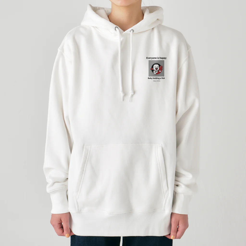 baby holding のEveryone is happy Heavyweight Hoodie