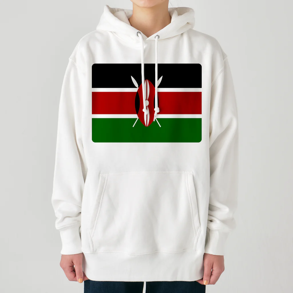 お絵かき屋さんのケニアの国旗 ヘビーウェイトパーカー