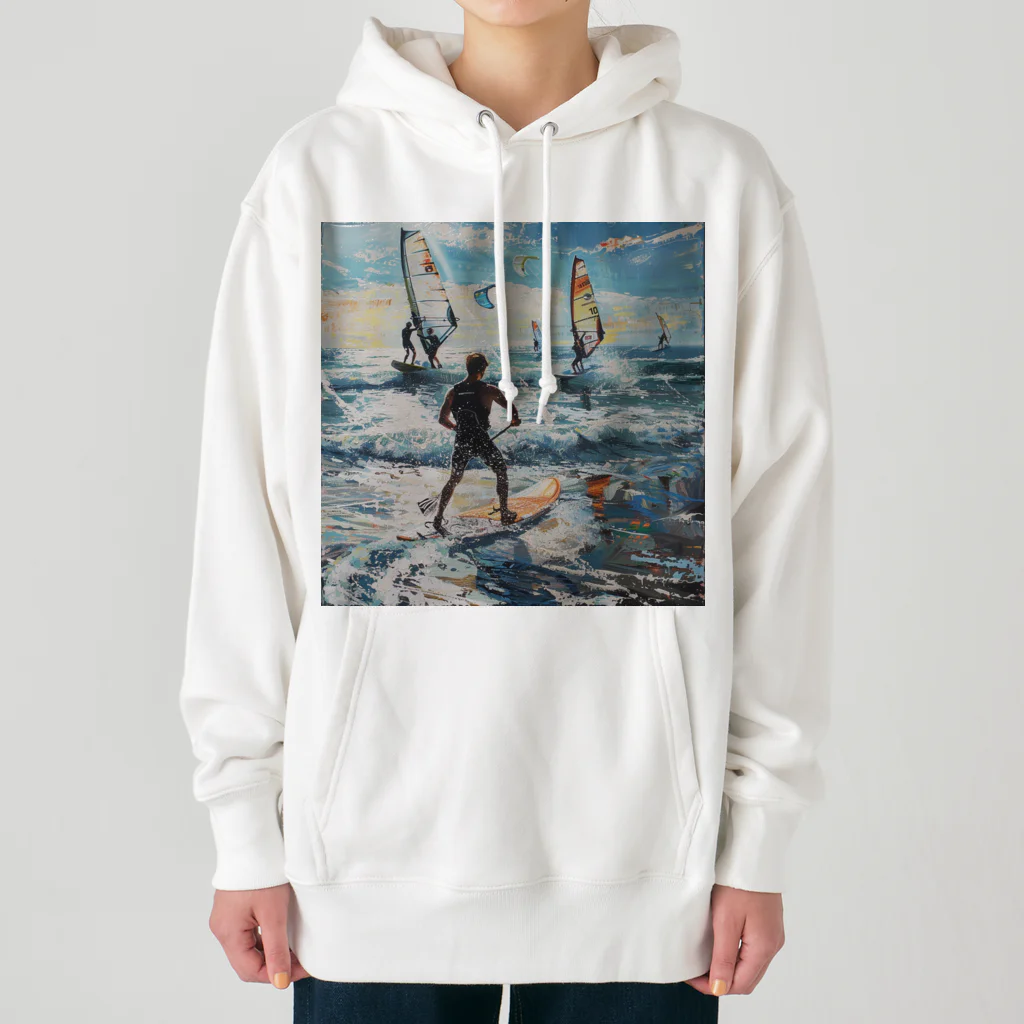 AQUAMETAVERSEのsupとwindsurfingレース　エンジェル717 2065 Heavyweight Hoodie