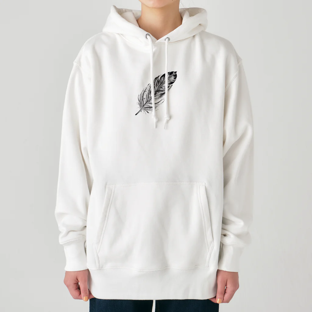 ニャン丸の羽根デザイン Heavyweight Hoodie