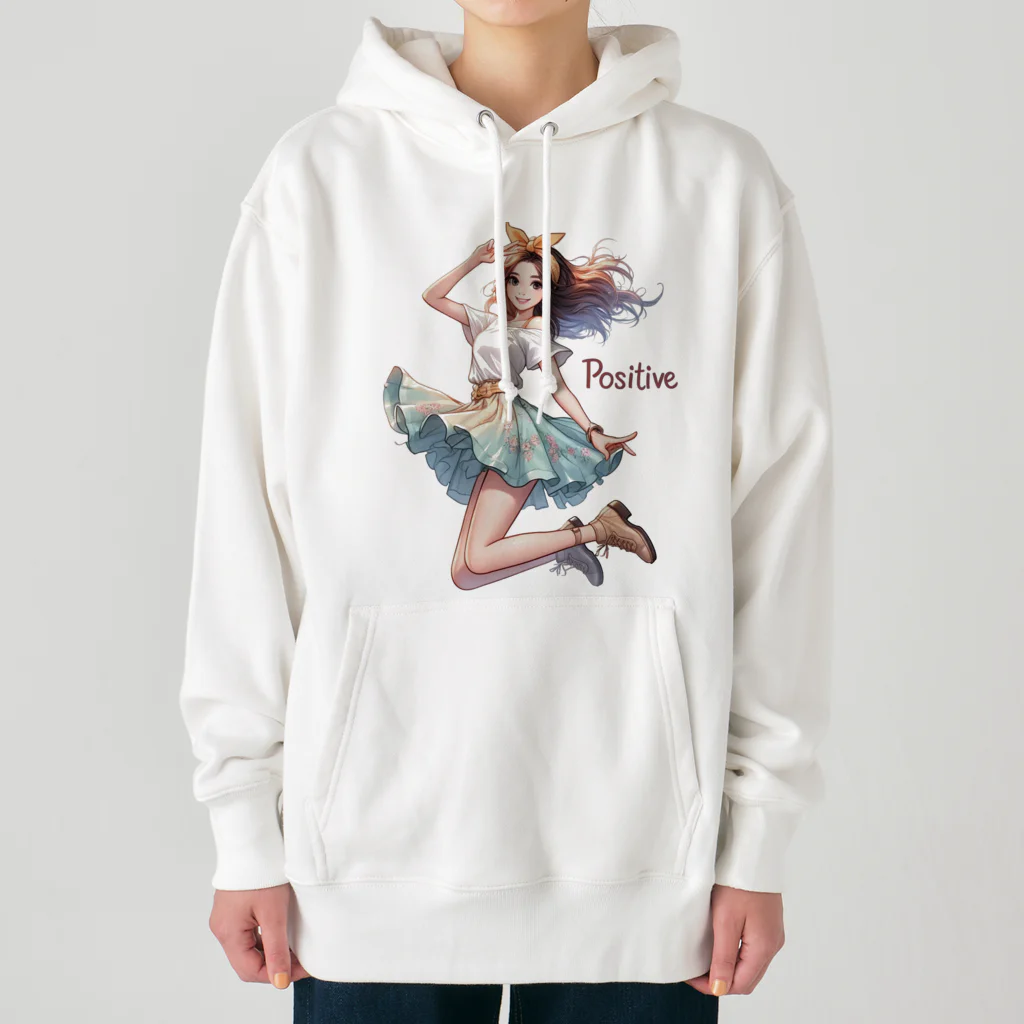 riopara0777のPOSITIVE GIRL Heavyweight Hoodie