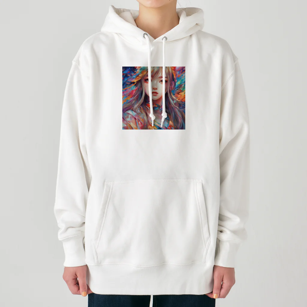 ヲシラリカの美少女　アート Heavyweight Hoodie