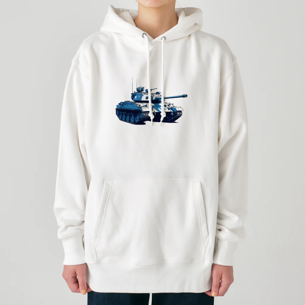 mochikun7の戦車イラスト04 Heavyweight Hoodie