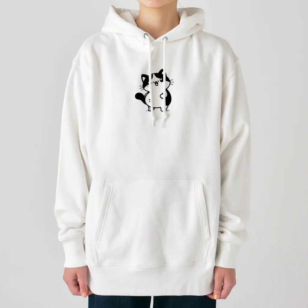 ゆるねこshopのお腹のでてる猫19 Heavyweight Hoodie